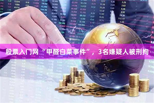 股票入门网 “甲醛白菜事件”，3名嫌疑人被刑拘